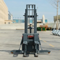 Chariot élévateur à palettes électrique 1t, transpalette autoportant 1,5 tonne, transpalette électrique 3m avec éclairage