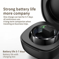 Anillo Inteligente con Monitor de Ritmo Cardíaco, Resistente al Agua, para Apple iPhone y Samsung