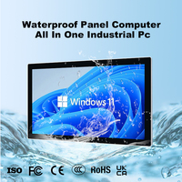 Tablette PC industrielle personnalisée de 12.1 pouces AIO boîtier en aluminium avec lunette de 3mm IP65 prend en charge la fenêtre OS Linux MINI PC pour usage industriel