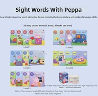 Livre d'histoires interactif Little Einsteins, jeu de société théâtral Peppa Pig en anglais oral, pour apprendre les mots fréquents en anglais parlé