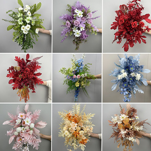 Accessoires de <span class=keywords><strong>mariage</strong></span>, fleurs artificielles, décorations de fiançailles, accents floraux suspendus, arches de fleurs en plastique, toile de fond murale pour lieux de <span class=keywords><strong>mariage</strong></span> - Product Image 2