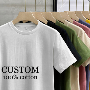 Áo Thun Cổ Tròn Tay Ngắn Áo Thun Nam Áo Thun Màu 100% Cotton Bán Trực Tiếp Từ Nhà Máy Quần Áo In LOGO Tùy Chỉnh - Product Image 6