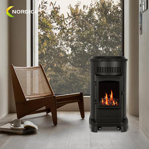 Retro Design Red Portable Gas Stove 3.4 Kw Mobile Natural Heater for Household Fh-708 Portable Gas Heater - Product Image 6