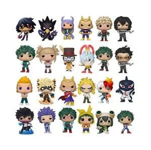 Diskon besar mainan figur aksi Anime My Hero Academia semua mungkin DEKU Aizawa Shota Asui Tsuyu Todoroki Shoto Midoriya dengan kotak 10cm