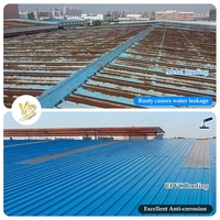 Tôles de toiture ondulées en PVC traditionnelles et bardeaux de toiture imperméables, coupe-vent et ignifuges pour entrepôts