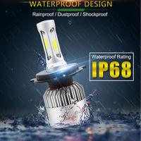 Système d'éclairage automatique super lumineux ampoule de phare LED de voiture H11 H7 H4 H13 9005/hb3 9006/hb4 72W ampoules LED automatiques phares S2