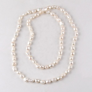 Moda hermosa mujer joyería elegante hecho a mano anudado collar Irregular <span class=keywords><strong>Multicolor</strong></span> collar de perlas de agua dulce - Product Image 4