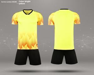 Seragam Sepak Bola Set Lengkap Logo Dapat Disesuaikan Layanan OEM Perlengkapan Latihan Tim Logo Cetak Digital Jersey Klub Sepak Bola 100% Poliester - Product Image 3