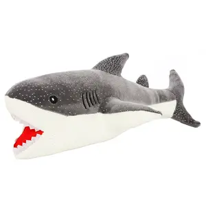 Muñeco de peluche de tiburón largo, almohada de regalo de cumpleaños, nuevo modelo