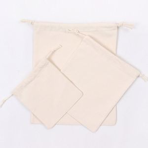 Wholesale Personalized Custom Eco Friendly Cotton Drawstring Bag Pouch for Shoes Dust Cotton Drawstring Storage Pouch - Product Image 5