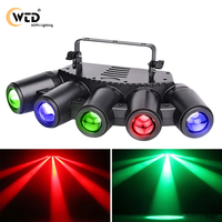 AOPU 5X40W RGBW 4-en-1 LED Projecteurs de scène à faisceau fin série Sharpy Beam 5 Combinaisons pour DJ Corps de lampe en aluminium