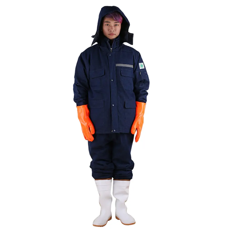 सर्दियों के आउटडोर फ्रॉस्टप्रूफ सूती कपड़े गर्म काम जैकेट जलरोधक कोल्डप्रूफ मोटा काम सूट