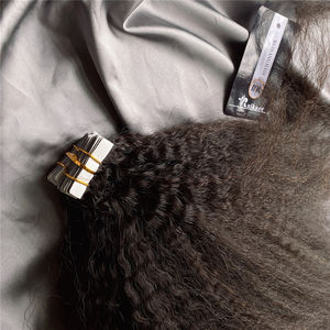 Brun naturel Ketatin Buynow Crépus Bouclés Ruban Dans Les Extensions De Cheveux Humains - Product Image 3