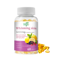 Vigo High Dose Gluthatione Collagène Vitamine C Supplément Poudre De Collagène De Poisson Marin Blanchiment De La Peau Gluthation Capsules