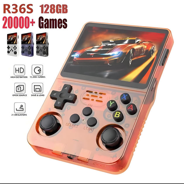 GAMINJA Handheld Game Player Built-in 400 License-free Game 3.5 Inch Screen Handheld Retro Video Game Console