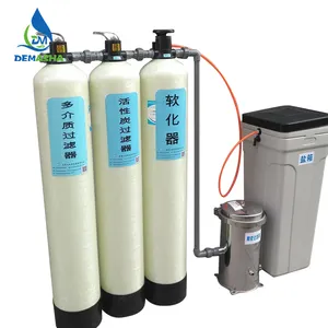 Traitement d'adoucisseur d'eau dure 1T adoucisseur d'eau automatique pour chaudières industrielles traitement d'adoucisseur d'eau en résine