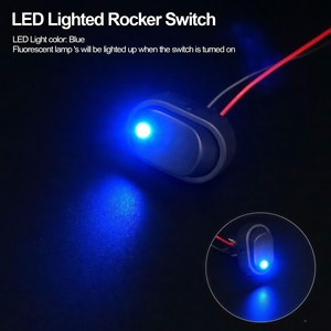 מתג נדנדה מואר LED 12V 30A SPST <span class=keywords><strong>3</strong></span> פינים הפעלה-כיבוי מתג נקודה עגולה 4 צבעים לרכב סירה ימית ASW-20D - Product Image 6