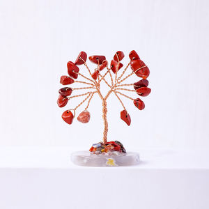 Оптовая продажа, натуральное Хрустальное денежное дерево ручной работы, мини-фэндшуй, хрустальное дерево для украшения - Product Image 3