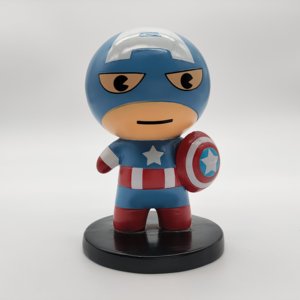 Nuevo diseño <span class=keywords><strong>Steve</strong></span> Rogers figura de acción estatua lindo diseño de dibujos animados 3D figuras de personajes de resina personalizados - Product Image 2