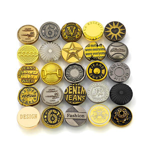 Kunshuo กางเกงยีนส์กระดุมโลหะสังกะสีอัลลอย zamac ชุบตารางเทคนิคสำหรับเสื้อผ้ายีนส์โลโก้วินเทจคลาสสิกที่กำหนดเอง - Product Image 1