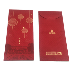 Buste <span class=keywords><strong>Portasoldi</strong></span> per Capodanno in Carta Pregiata 157g, Rosse Personalizzate, Hongbao Cinese, <span class=keywords><strong>Busta</strong></span> Regalo Rossa con Stampa Offset a 4 Colori - Product Image 5