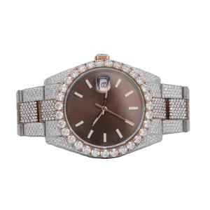<b>Mechanical</b> Certified Full White Gold Automatic <b>Watches</b> Unisex VVS1 Moissanite Customize Diamond <b>Watch</b> Hip Hop <b>For</b> <b>Men</b> - Product Image 3