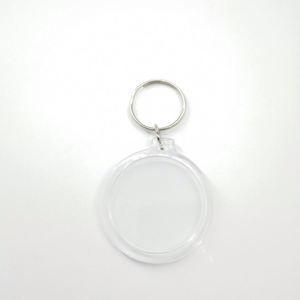 X48 Porte-clés transparent vierge en acrylique pour photos, mini album photo, porte-clés à insérer des photos, porte-clés vierges DIY - Product Image 2