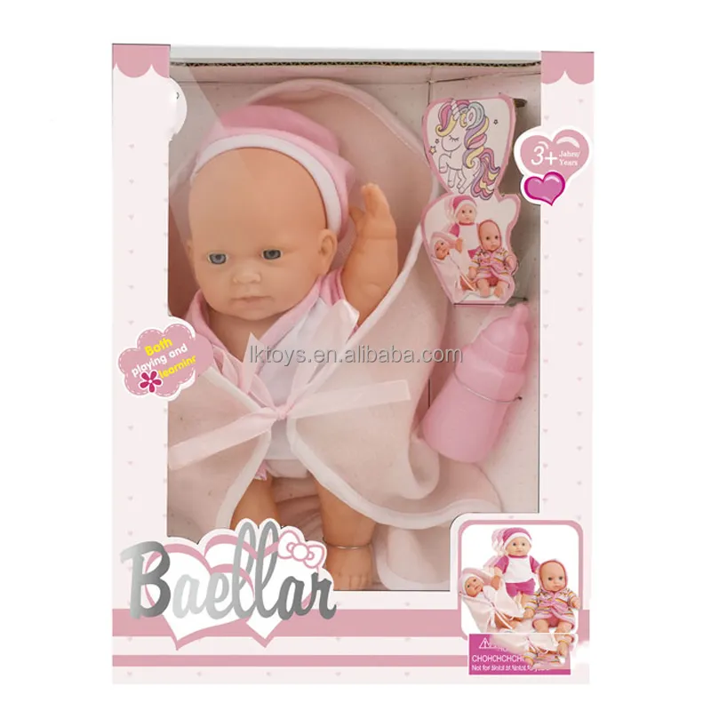 9นิ้วซอฟท์ซิลิโคนทารกแรกเกิดตุ๊กตาของเล่น