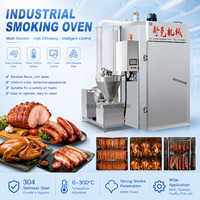 Four industriel à fumage de viande, machine à fumer automatique pour saucisses, bacon, jambon, poisson, avec fonction de cuisson et de séchage