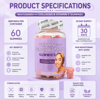 Vente flash - Gummies au collagène 3000 mg, 60 pièces, complément beauté naturel, directement de l'usine