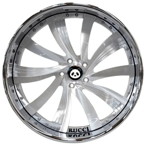 Cerchi in Lega Forgiati Rucci di Lusso a Due Pezzi, 15-26 Pollici, 5x127 5x112, Dorati con Profilo Profondo e Tappo Flottante per Chevrolet Ford AMG - Product Image 5