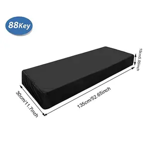61/88 chiave digitale elettronica copertura per pianoforte <span class=keywords><strong>tessuto</strong></span> leggero sottile tastiera strumento antipolvere traspirante radiazione di calore resistente alla polvere - Product Image 3
