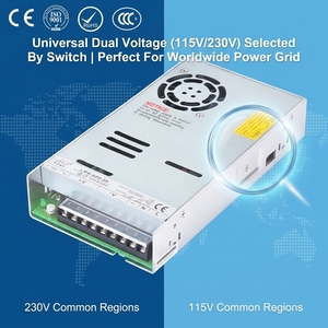 Alimentation à découpage haute puissance <span class=keywords><strong>600W</strong></span> 24V 25A LRS-600, <span class=keywords><strong>convertisseur</strong></span> AC/DC à double entrée 115V <span class=keywords><strong>230V</strong></span> pour imprimante 3D et CNC - Product Image 1