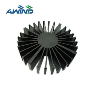 2011 sunflower heatsink 20mm 38x38x10mm / 8mm alimium heat sink 25mm diameter aluminium pendingin silinder radiator untuk 25w