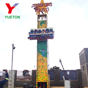 Park Planning Kermis Attractie Kids Pretpark Uitrusting Kikker Springen Ritten Kiddie 6 Zitplaatsen Drop Toren Voor Buiten - Product Image 3