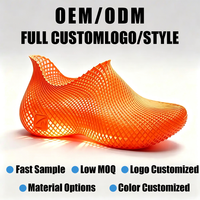 Nouvelles chaussures en maille respirante légères pour l'été, imprimées en 3D, couleur personnalisable, pour les promenades en ville, style streetwear, à enfiler