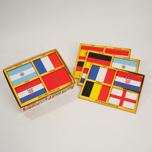 Paquete Conmemorativo de las 4 Mejores Banderas <span class=keywords><strong>del</strong></span> <span class=keywords><strong>Mundial</strong></span> de Fútbol <span class=keywords><strong>2022</strong></span> de CS Gift, Duradero, Deportivo, Personalizable, Impresión Exquisita, Reciclable y Ecológico - Product Image 1