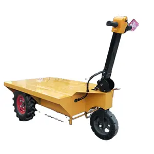 Electric hand-pushed flatbed truck Aerated Brick Transportation Trolley Interior Decoration Trolley