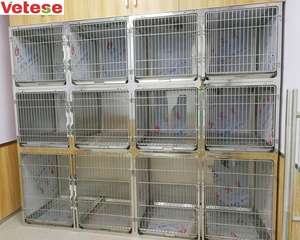 12 kapılı kafes veteriner pet hastane kliniği paslanmaz çelik 304 köpek kafesleri (model A) - Product Image 5
