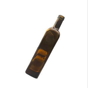 Aangepaste 500 Ml 750Ml 1000Ml Donkere Olijfolie Glazen Fles Lege Vierkante Wijnglazen Flessen Met Dop - Product Image 2