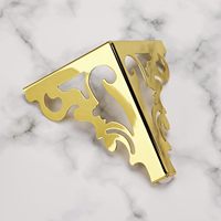 Eiserne Dreieckige Möbelbeine in Gold, 6 Zoll, Moderne Hochbelastbare Beine für Wohnzimmer, Esszimmer, Küche, Sofa, Schrank, Bett, Tragkraft 550 Pfund