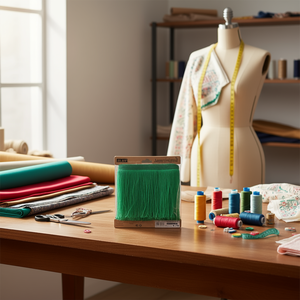 Tira de Flecos Ilan de 15 cm x 11.5 m, Verde, para Manualidades y Confección de Vestidos - Product Image 2