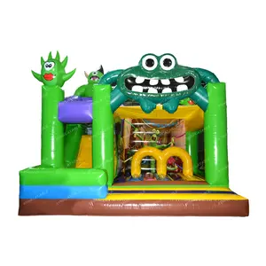 Trẻ em chất lượng cao Inflatable quái vật lâu đài với Slide để bán