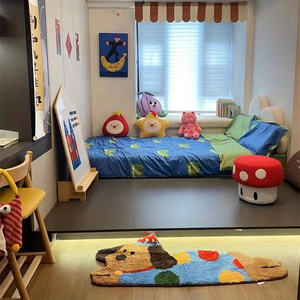 <span class=keywords><strong>Tapis</strong></span> antidérapant en peluche confortable pour <span class=keywords><strong>chien</strong></span> de dessin animé doux <span class=keywords><strong>tapis</strong></span> moelleux personnalisé pour salon fabriqué à la machine - Product Image 4