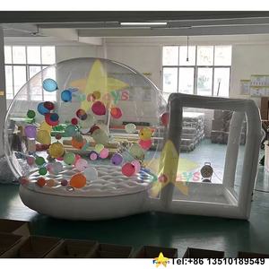 Globo comercial Casa de burbujas de rebote inflable 10 pies 3M cúpula transparente Castillo de salto bola Pit soplador tienda para fiesta Renta - Product Image 3