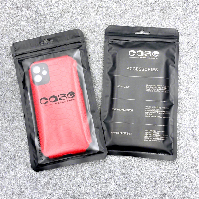 Custom Offset Printed Moisture Proof Poly Zipper Bag for Mobile Phone Accessories Packaging
