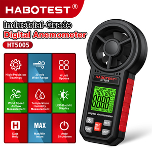 Sensor de Velocidad del Viento Digital de Alta Precisión de Grado Industrial, Anemómetro de Vaneo Rotatorio con Registrador de Datos - Product Image 1