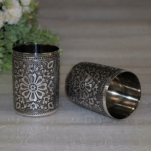 Motif floral en acier inoxydable, design vintage, cadeau pour mariage, adultes - Product Image 1
