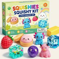 Ensemble de 8 jouets sensoriels anti-stress à rebond lent, jouets sensoriels ASMR, boîte mystère, cadeau