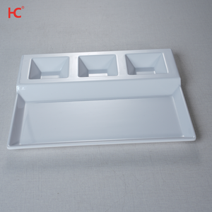 Assiettes à <span class=keywords><strong>vaisselle</strong></span> carrées en mélamine personnalisables de 10.5 pouces pour restaurant de restauration rapide <span class=keywords><strong>Vaisselle</strong></span> stockée en céladon en plastique durable - Product Image 1